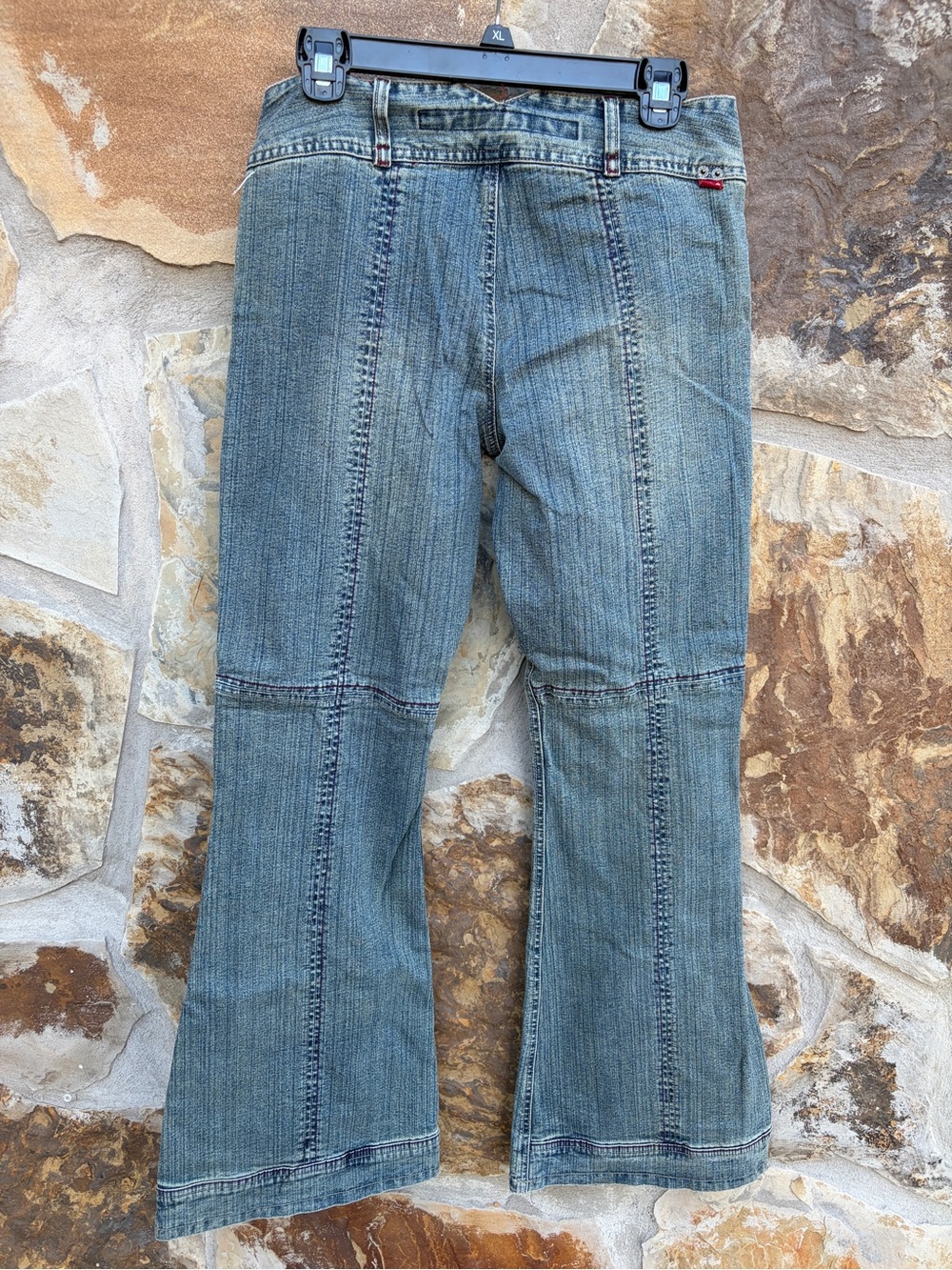 Vintage MUDD Y2K Low-Rise Denim Flare Jeans 9 Lizzie McGuire BoHo Festival - Picture 7 of 8